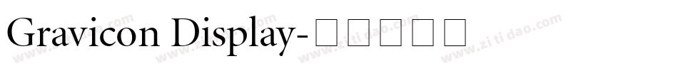 Gravicon Display字体转换
